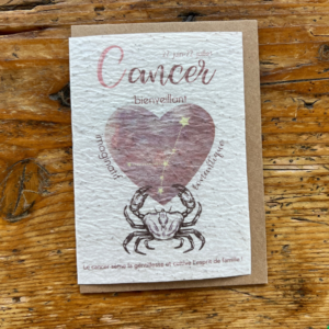 Carte à planter cancer