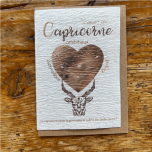 Carte à planter capricorne