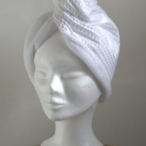 Serviette à cheveux La Maison d'Ana, coloris blanc