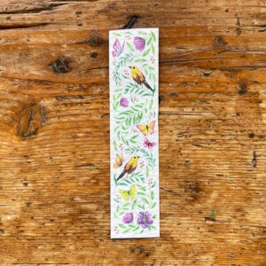 Zoom sur le marque-page à planter modèle oiseaux